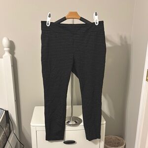 Black Striped Pants